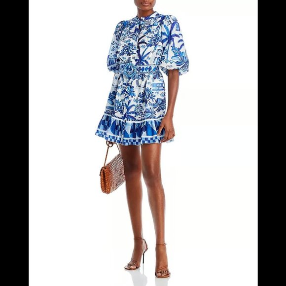 FARM Rio Dresses & Skirts - Farm Rio Sweet Rio Mini Dress Off White Size S